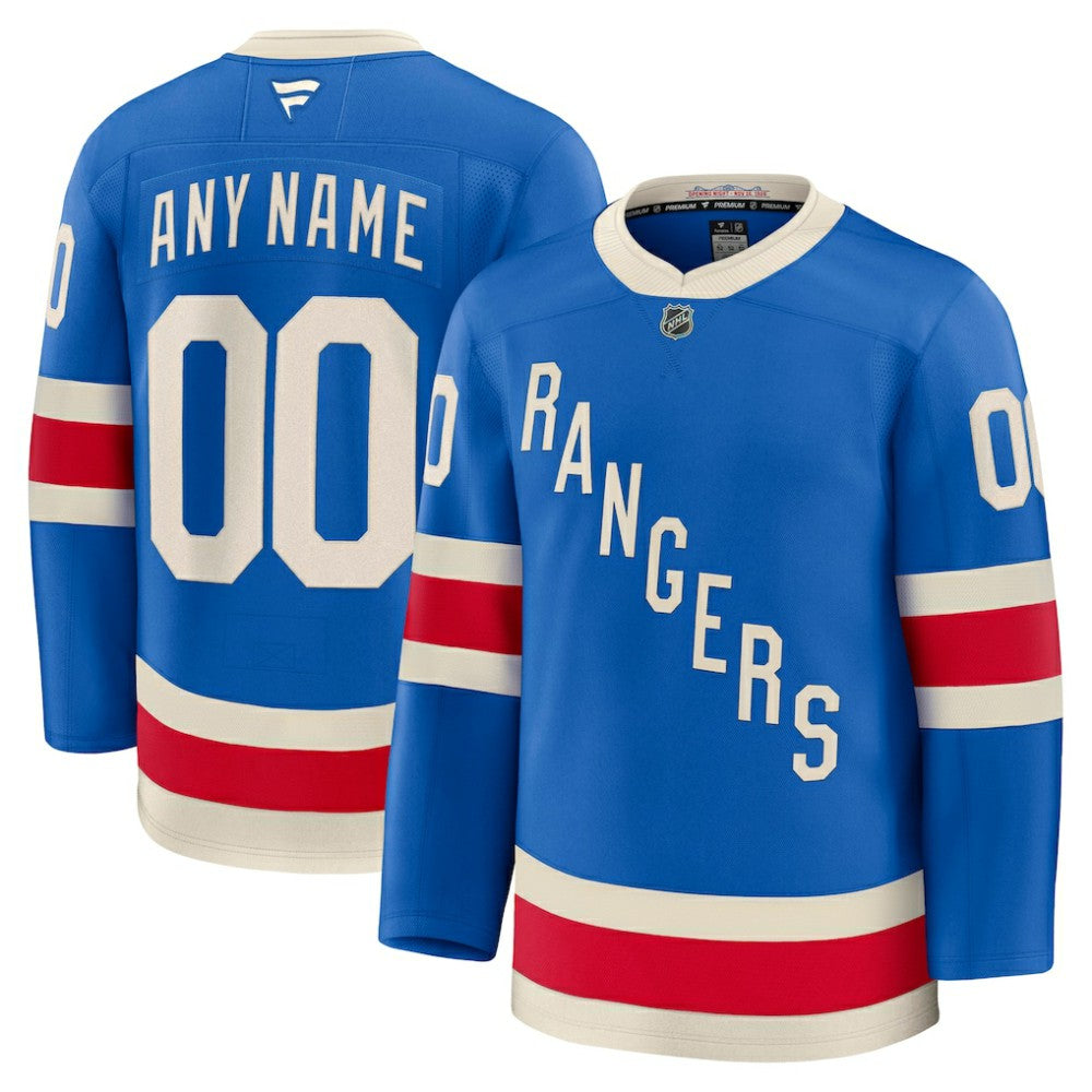 NHL New York Rangers Fanatics Centennial Premium Custom Jersey