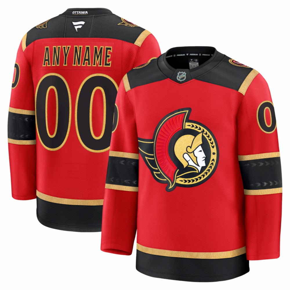 NHL Ottawa Senators Fanatics Alternate Custom Premium Jersey
