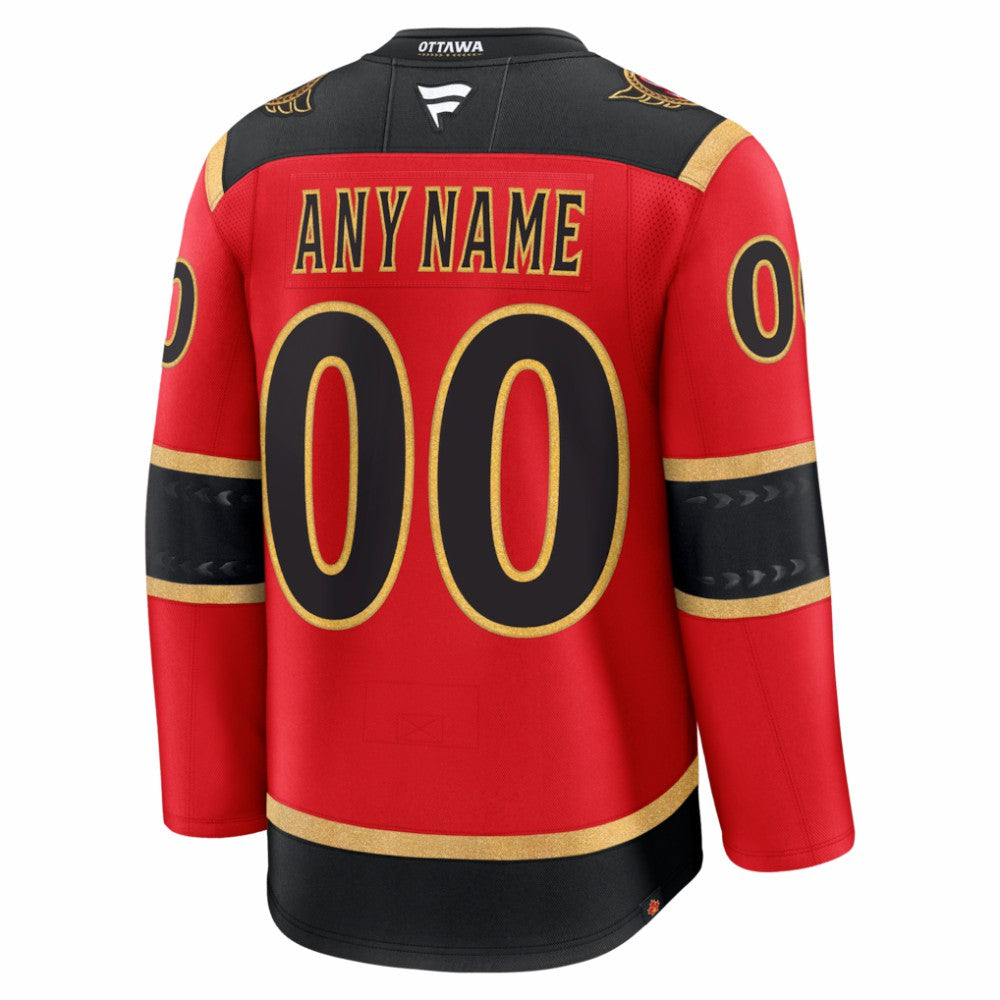 NHL Ottawa Senators Fanatics Alternate Custom Premium Jersey