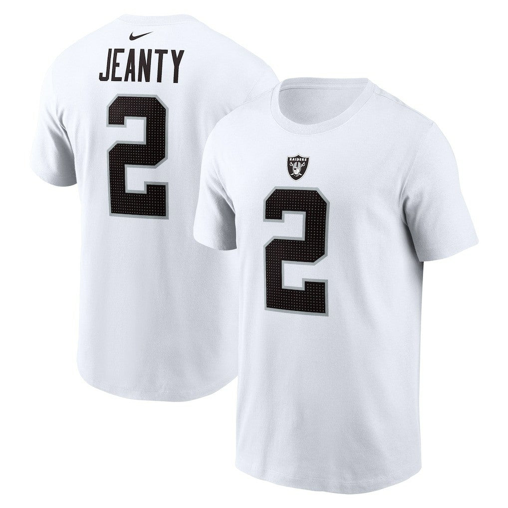 Ashton Jeanty  Name & Number T-Shirt - Las Vegas Raiders T-shirts