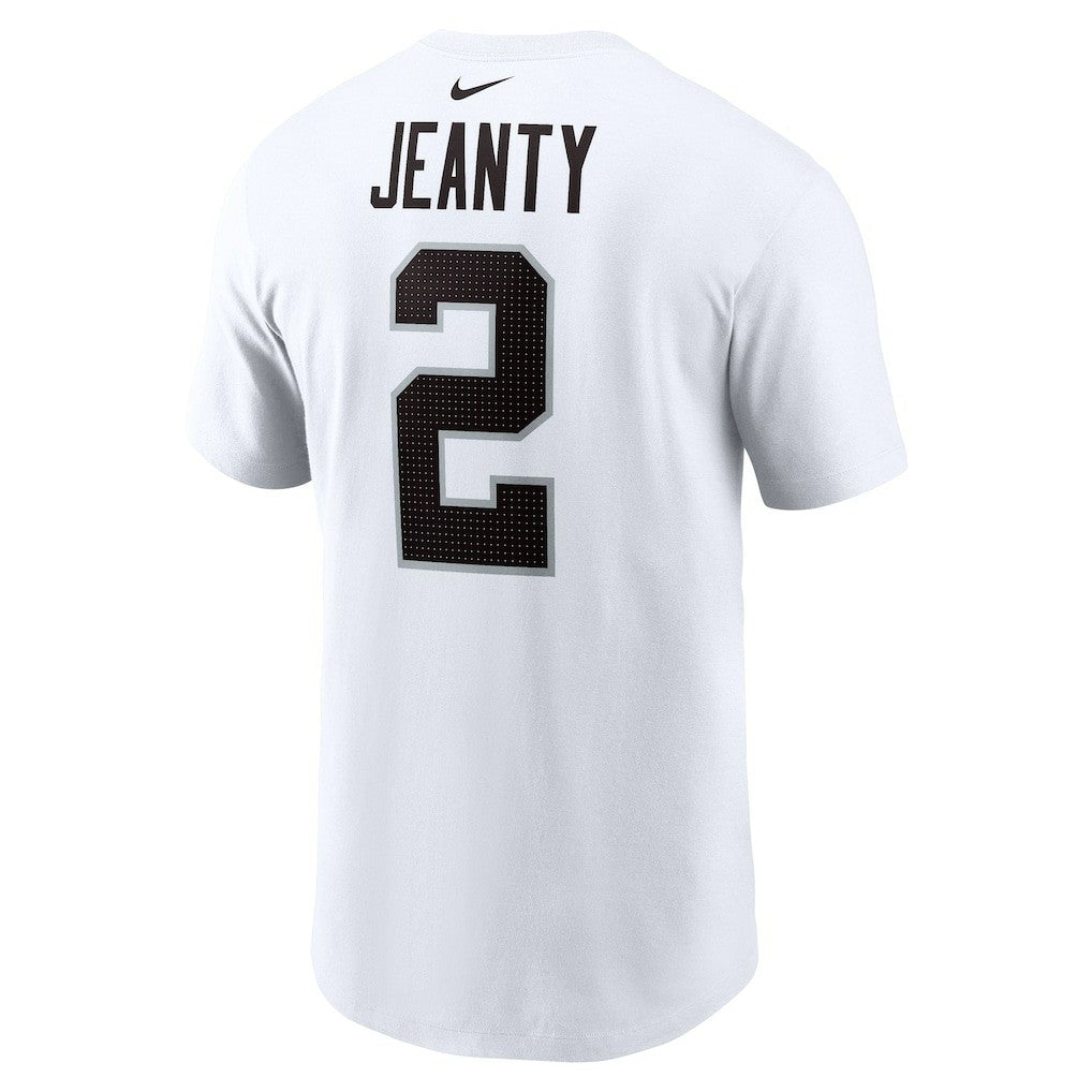 Ashton Jeanty  Name & Number T-Shirt - Las Vegas Raiders T-shirts