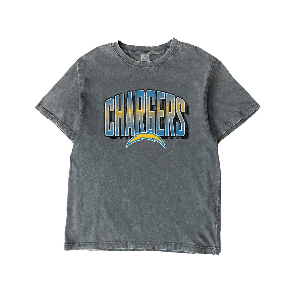 Gameday Couture Women's Peak Performance Oversized Snow Wash T-Shirt - Los Angeles Chargers T-shirts
