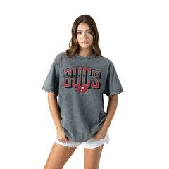 Gameday Couture Women's Peak Performance Oversized Snow Wash T-Shirt - Tampa Bay Buccaneers T-shirts