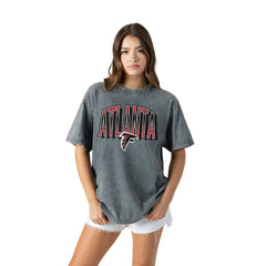Gameday Couture Women's Peak Performance Oversized Snow Wash T-Shirt - Atlanta Falcons T-shirts