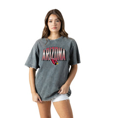 Gameday Couture Women's Peak Performance Oversized Snow Wash T-Shirt - Arizona Cardinals T-shirts