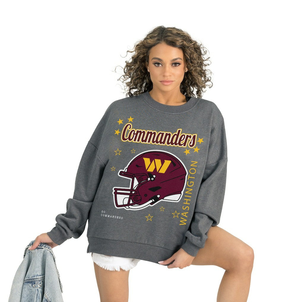 Gameday Couture Women's Ready to Rumble Premium Fleece Pullover Sweatshirt - Washington Commanders Pullover