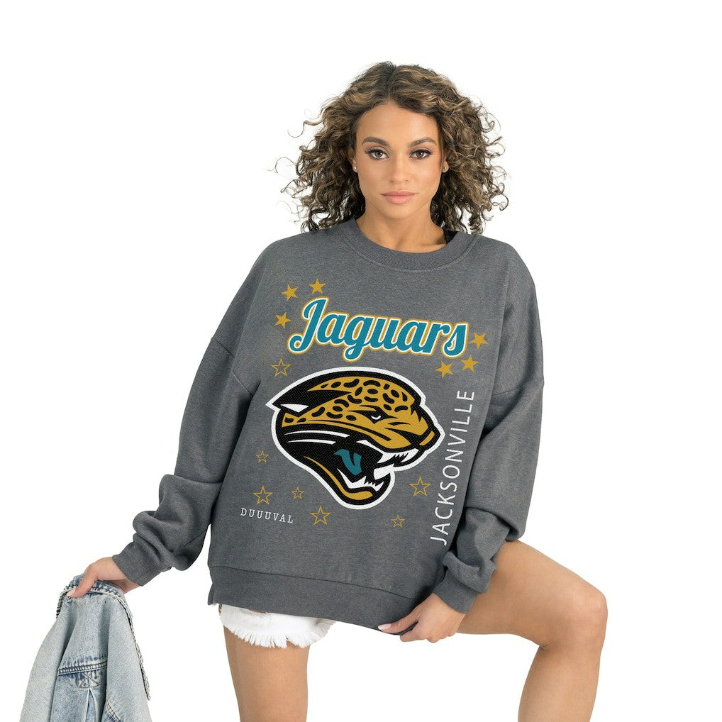 Gameday Couture Women's Ready to Rumble Premium Fleece Pullover Sweatshirt - Jacksonville Jaguars Pullover