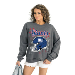 Gameday Couture Women's Ready to Rumble Premium Fleece Pullover Sweatshirt - New York Giants Pullover