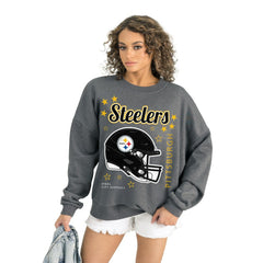 Gameday Couture Women's Ready to Rumble Premium Fleece Pullover Sweatshirt - Pittsburgh Steelers Pullover