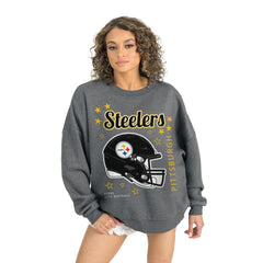 Gameday Couture Women's Ready to Rumble Premium Fleece Pullover Sweatshirt - Pittsburgh Steelers Pullover