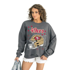 Gameday Couture Women's Ready to Rumble Premium Fleece Pullover Sweatshirt - San Francisco 49ers Pullover