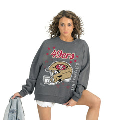 Gameday Couture Women's Ready to Rumble Premium Fleece Pullover Sweatshirt - San Francisco 49ers Pullover