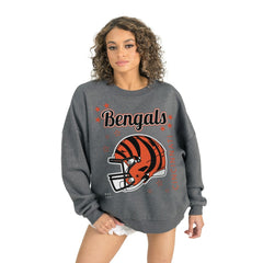 Gameday Couture Women's Ready to Rumble Premium Fleece Pullover Sweatshirt - Cincinnati Bengals Pullover