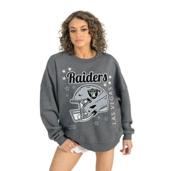 Gameday Couture Women's Ready to Rumble Premium Fleece Pullover Sweatshirt - Las Vegas Raiders Pullover