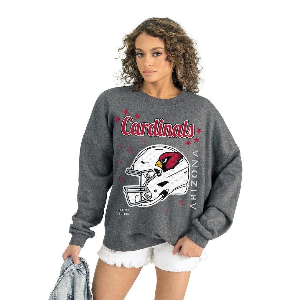 Gameday Couture Women's Ready to Rumble Premium Fleece Pullover Sweatshirt - Arizona Cardinals Pullover