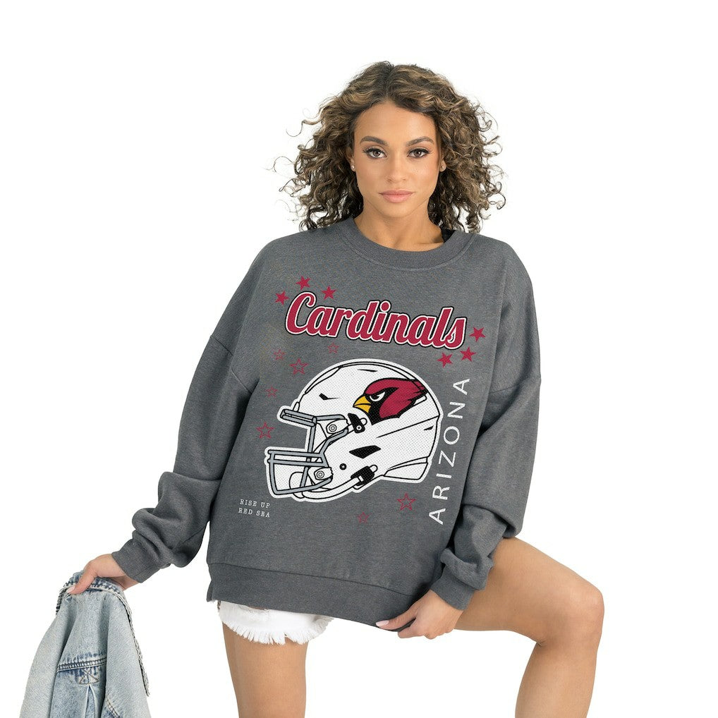 Gameday Couture Women's Ready to Rumble Premium Fleece Pullover Sweatshirt - Arizona Cardinals Pullover