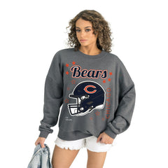 Gameday Couture Women's Ready to Rumble Premium Fleece Pullover Sweatshirt - Chicago Bears Pullover