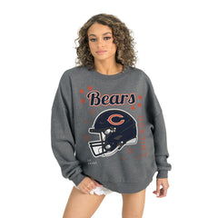 Gameday Couture Women's Ready to Rumble Premium Fleece Pullover Sweatshirt - Chicago Bears Pullover