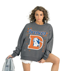 Gameday Couture Women's Ready to Rumble Premium Fleece Pullover Sweatshirt - Denver Broncos Pullover