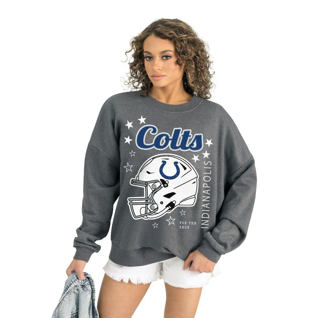 Gameday Couture Women's Ready to Rumble Premium Fleece Pullover Sweatshirt - Indianapolis Colts Pullover