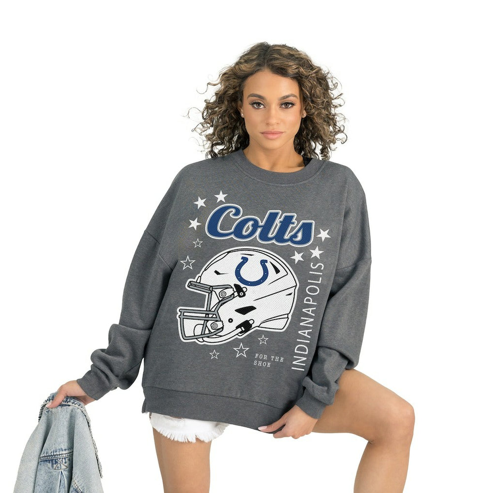 Gameday Couture Women's Ready to Rumble Premium Fleece Pullover Sweatshirt - Indianapolis Colts Pullover