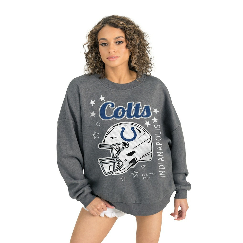 Gameday Couture Women's Ready to Rumble Premium Fleece Pullover Sweatshirt - Indianapolis Colts Pullover