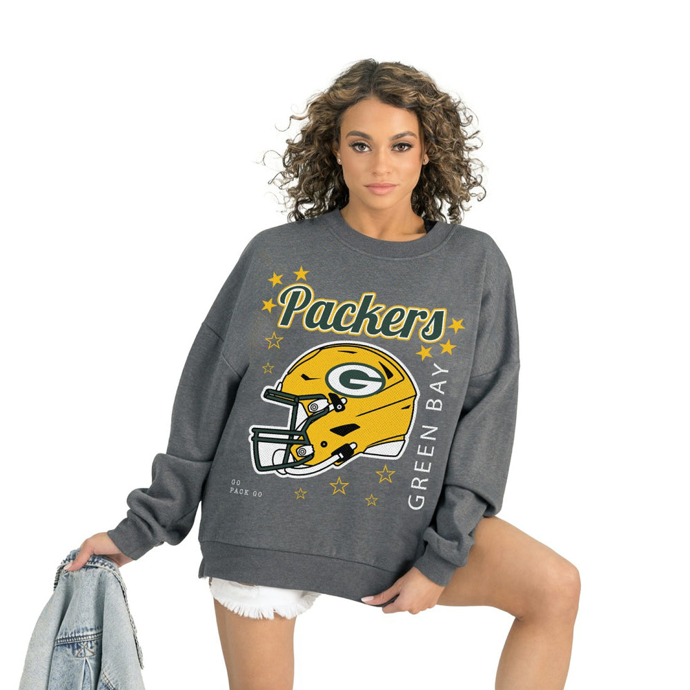 Gameday Couture Women's Ready to Rumble Premium Fleece Pullover Sweatshirt - Green Bay Packers Pullover