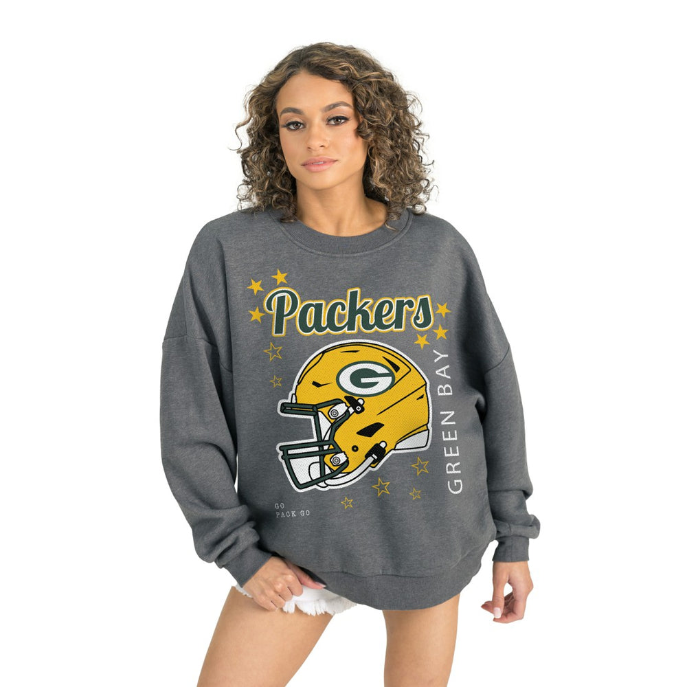Gameday Couture Women's Ready to Rumble Premium Fleece Pullover Sweatshirt - Green Bay Packers Pullover