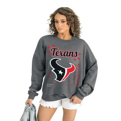 Gameday Couture Women's Ready to Rumble Premium Fleece Pullover Sweatshirt - Houston Texans Pullover
