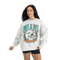 Gameday Couture Women's Heritage Premium Fleece Pullover Sweatshirt - Miami Dolphins Pullover