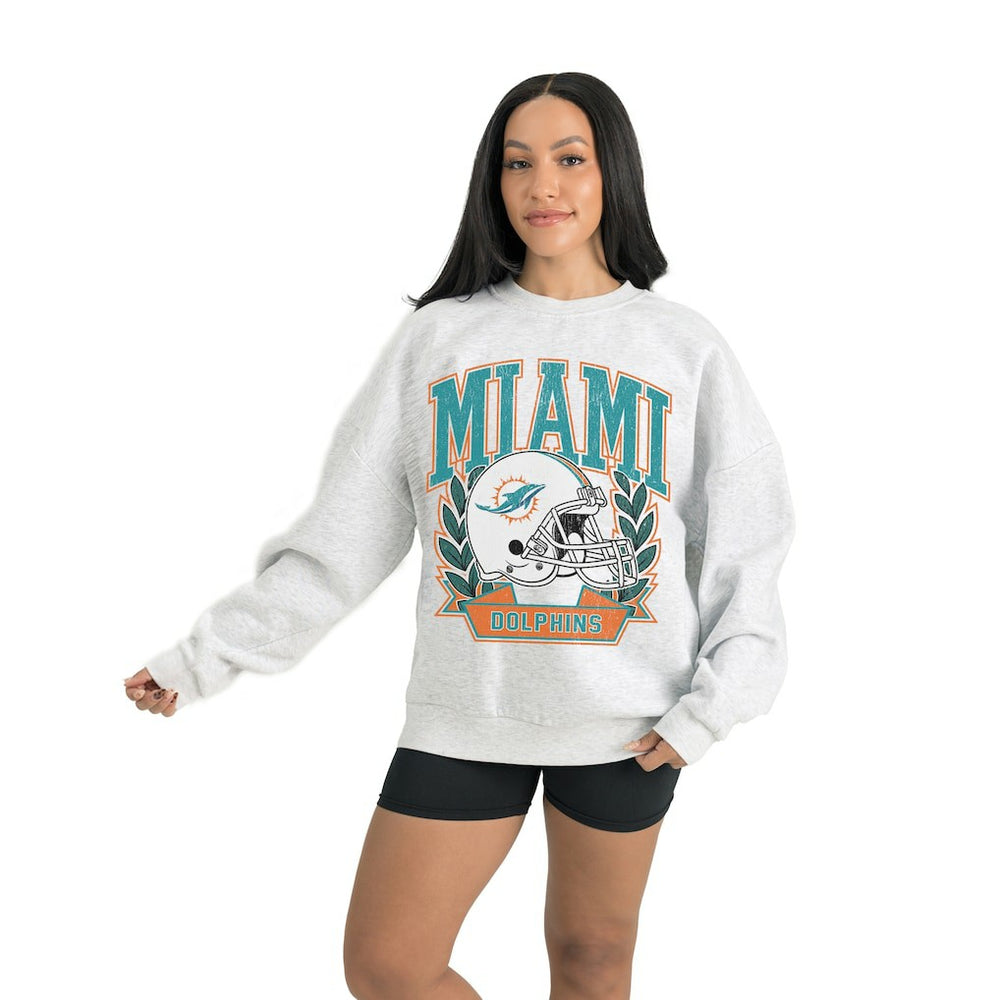 Gameday Couture Women's Heritage Premium Fleece Pullover Sweatshirt - Miami Dolphins Pullover