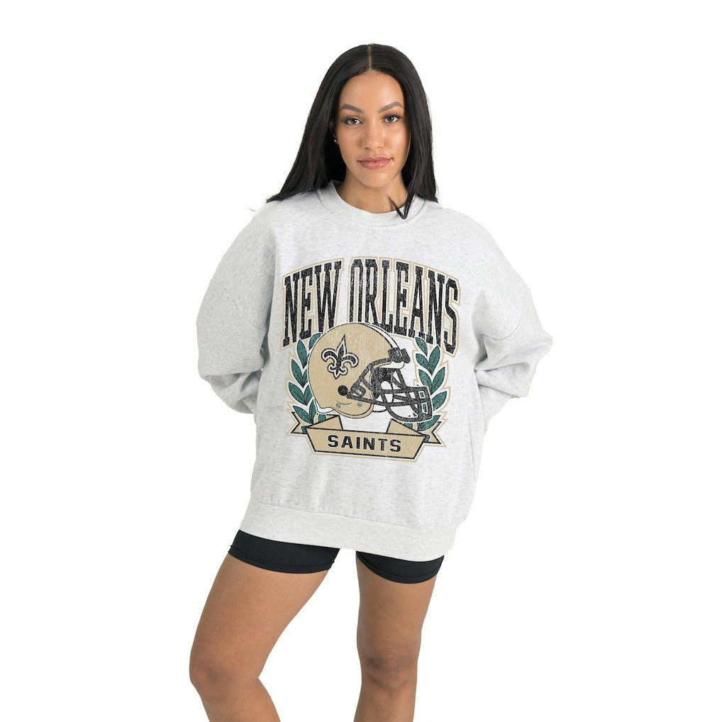 Gameday Couture Women's Heritage Premium Fleece Pullover Sweatshirt - New Orleans Saints Pullover