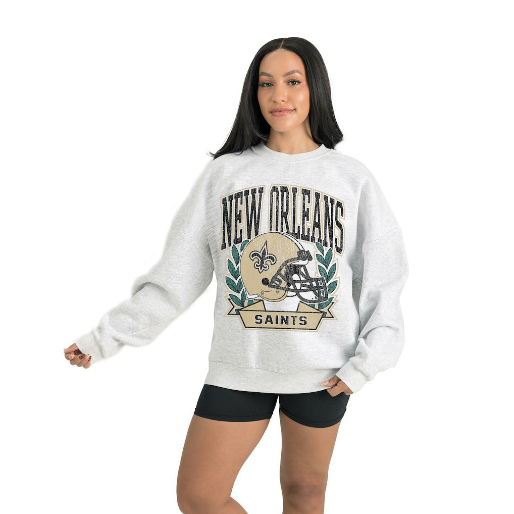 Gameday Couture Women's Heritage Premium Fleece Pullover Sweatshirt - New Orleans Saints Pullover
