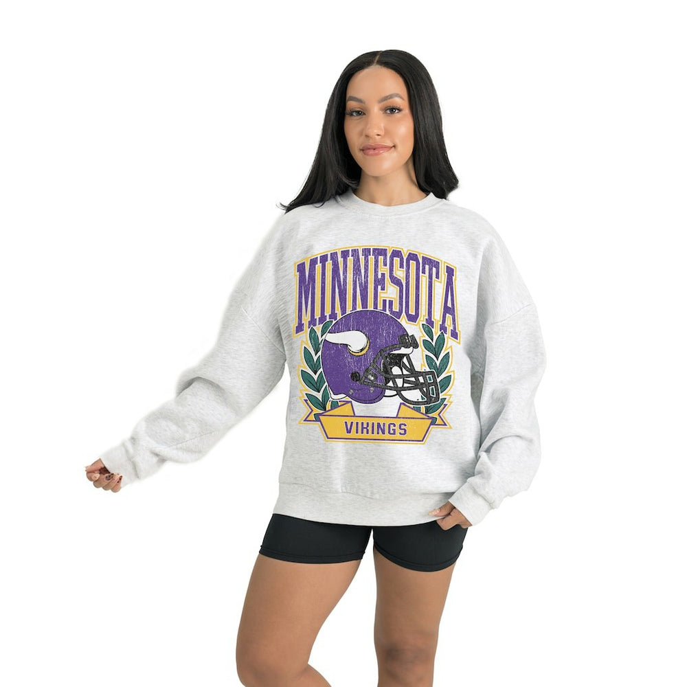 Gameday Couture Women's Heritage Premium Fleece Pullover Sweatshirt - Minnesota Vikings Pullover