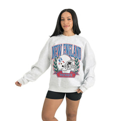 Gameday Couture Women's Heritage Premium Fleece Pullover Sweatshirt - New England Patriots Pullover