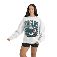 Gameday Couture Women's Heritage Premium Fleece Pullover Sweatshirt - Philadelphia Eagles Pullover