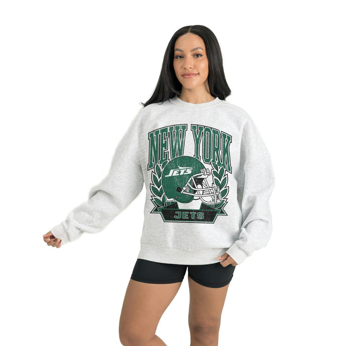 Gameday Couture Women's Heritage Premium Fleece Pullover Sweatshirt - New York Jets Pullover