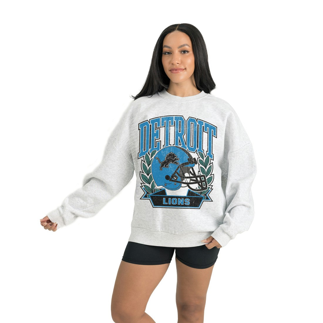 Gameday Couture Women's Heritage Premium Fleece Pullover Sweatshirt - Detroit Lions Pullover
