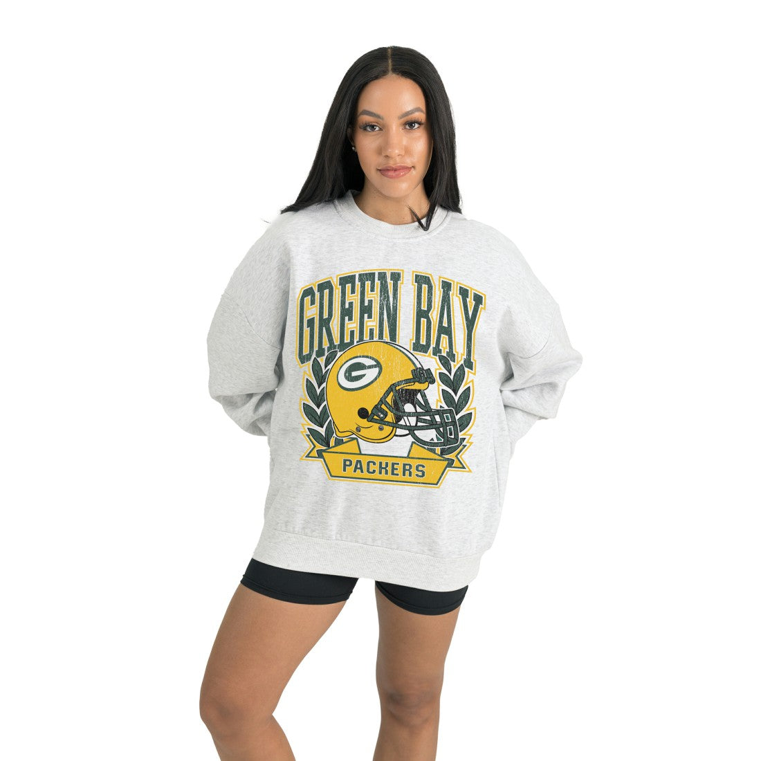 Gameday Couture Women's Heritage Premium Fleece Pullover Sweatshirt - Green Bay Packers Pullover