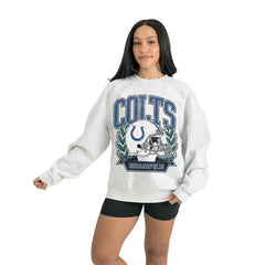 Gameday Couture Women's Heritage Premium Fleece Pullover Sweatshirt - Indianapolis Colts Pullover