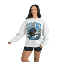 Gameday Couture Women's Heritage Premium Fleece Pullover Sweatshirt - Carolina Panthers Pullover