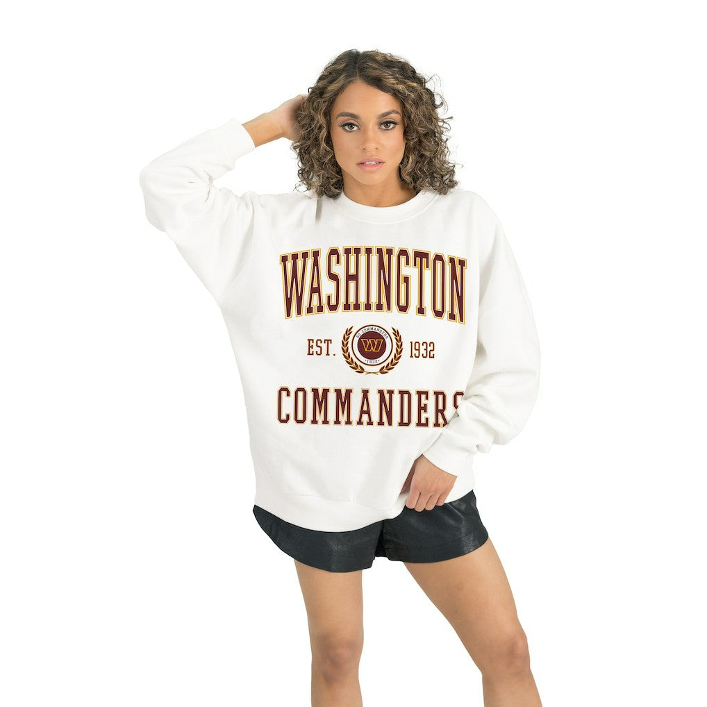 Gameday Couture Women's Timeless Triumph Premium Fleece Pullover Sweatshirt - Washington Commanders Pullover
