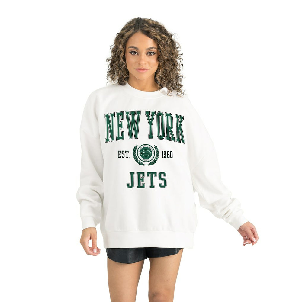 Gameday Couture Women's Timeless Triumph Premium Fleece Pullover Sweatshirt - New York Jets Pullover