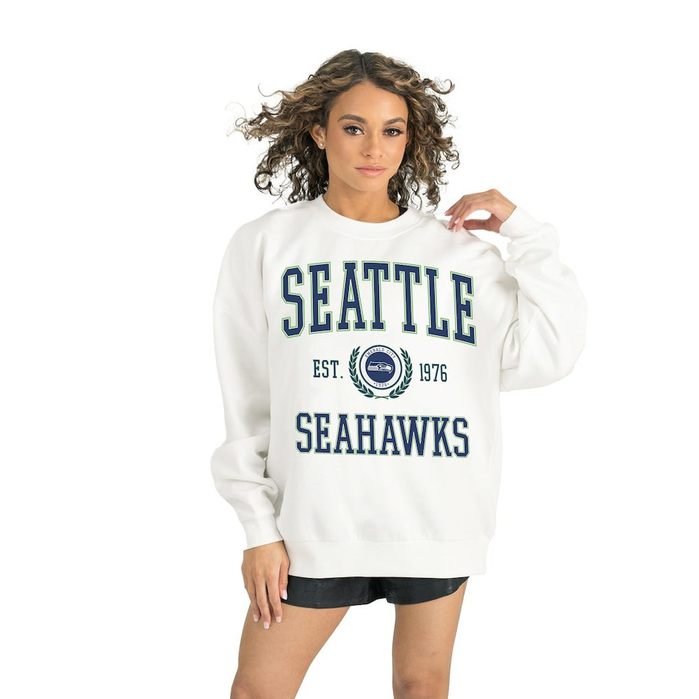 Gameday Couture Women's Timeless Triumph Premium Fleece Pullover Sweatshirt - Seattle Seahawks Pullover