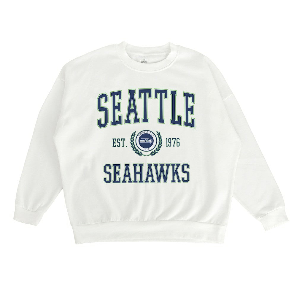Gameday Couture Women's Timeless Triumph Premium Fleece Pullover Sweatshirt - Seattle Seahawks Pullover