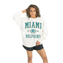 Gameday Couture Women's Timeless Triumph Premium Fleece Pullover Sweatshirt - Miami Dolphins Pullover