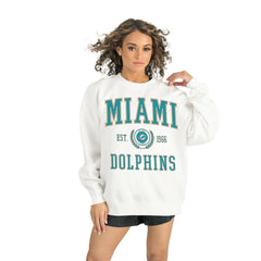 Gameday Couture Women's Timeless Triumph Premium Fleece Pullover Sweatshirt - Miami Dolphins Pullover