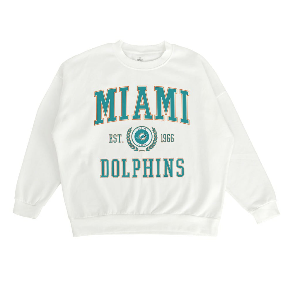Gameday Couture Women's Timeless Triumph Premium Fleece Pullover Sweatshirt - Miami Dolphins Pullover
