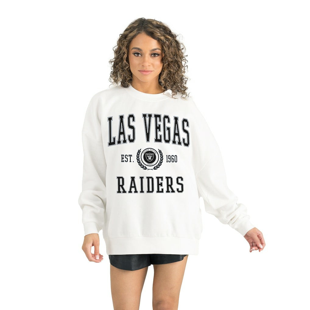 Gameday Couture Women's Timeless Triumph Premium Fleece Pullover Sweatshirt - Las Vegas Raiders Pullover