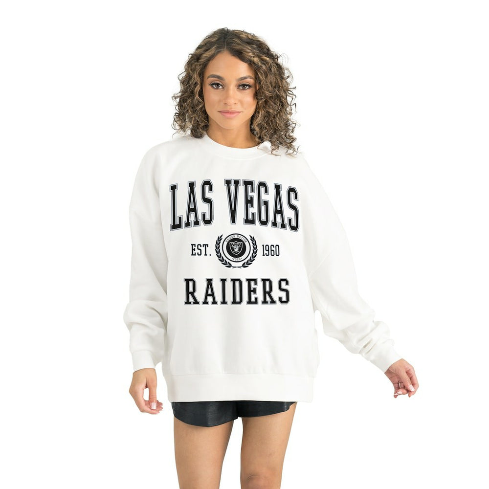 Gameday Couture Women's Timeless Triumph Premium Fleece Pullover Sweatshirt - Las Vegas Raiders Pullover